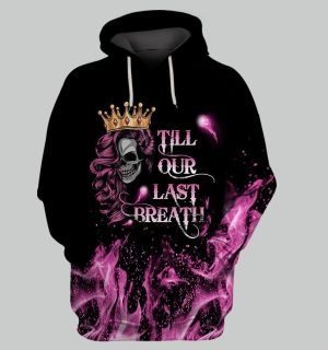 ​Till Our Last Breath Hoodie – Bold - Gothic Couple Hoodie Unisex