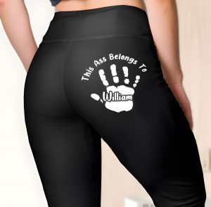 Flare Leggings Personalized for Wife or Girlfriend Playful Gift Idea