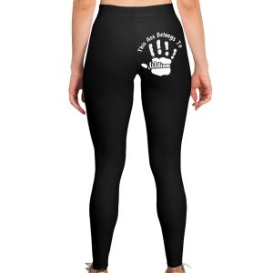 Alternative view of Flare Leggings Personalized for Wife or Girlfriend Playful Gift Idea