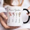 personalized mothers day mug with custom title and kids name birth month flower for grandma or mom 1762700547895