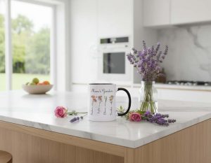 personalized mothers day mug with custom title and kids name birth month flower for grandma or mom 1762700550674