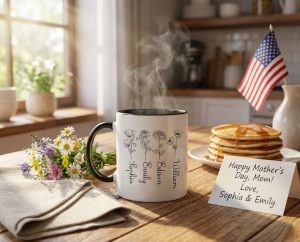 Alternative view of Custom Birth Flower Mug: Perfect Plant Mom Gift