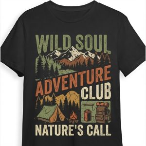 Vintage Camping & Mountain Adventure Shirt