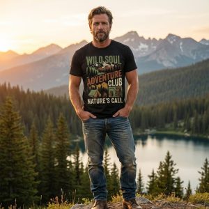 Alternative view of Vintage Camping & Mountain Adventure Shirt