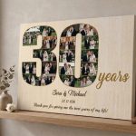 30th Wedding Anniversary Gift - Custom Photo Collage Canvas