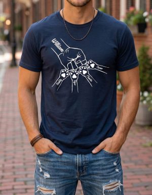 Dog Lovers - Dog Dad - Personalized T-Shirt