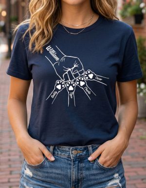 Alternative view of Dog Lovers - Dog Dad - Personalized T-Shirt