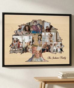 Family Tree Canvas - Custom Photo Collage Wall Art