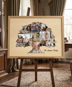 Alternative view of Family Tree Canvas - Custom Photo Collage Wall Art