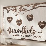 Grandkids Canvas Gifts: Custom Name Gifts & Home Decor