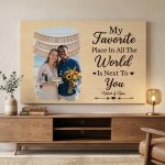 Personalized Anniversary Canvas - My Favorite Place Gift