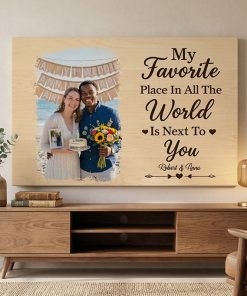Personalized Anniversary Canvas - My Favorite Place Gift