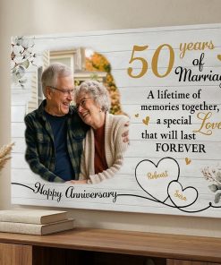 Personalized Anniversary Gift - Custom Marriage Canvas