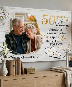 Alternative view of Personalized Anniversary Gift - Custom Marriage Canvas
