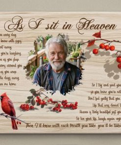 personalized as i sit in heaven memorial canvas memorial in heaven canvas 1774285235869
