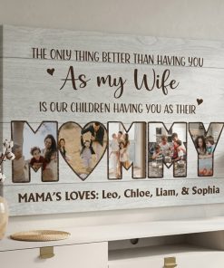 Alternative view of Personalized Photo Canvas: Gift for Your Wife