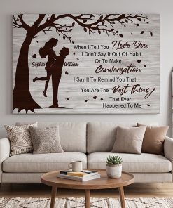 EraSkull 14 Alternative view of Personalized Canvas Gift - When I Tell You I Love You