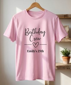 Alternative view of Custom Birthday Group Shirts | Personalized Birthday Gift for Girl, Birthday Squad Shirt