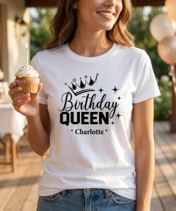 Birthday Queen Personalized Matching Group Party Shirts