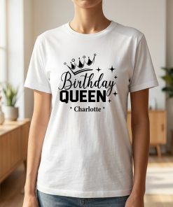 Alternative view of Birthday Queen Personalized Matching Group Party Shirts