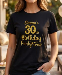 Personalized Birthday Crew T-Shirt, Birthday GANG T-Shirt, Birthday Party Crew T-Shirt