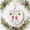personalised first christmas as a family of ornament baby first christmas tree ornament 1790044196995