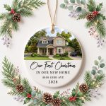 Personalized New First Christmas Photo Ornament, First Christmas in New Home