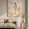 the lord is my shepherd psalms 231 wrapped canvas wall art jesus amp lamb christian home decor 1792855524127